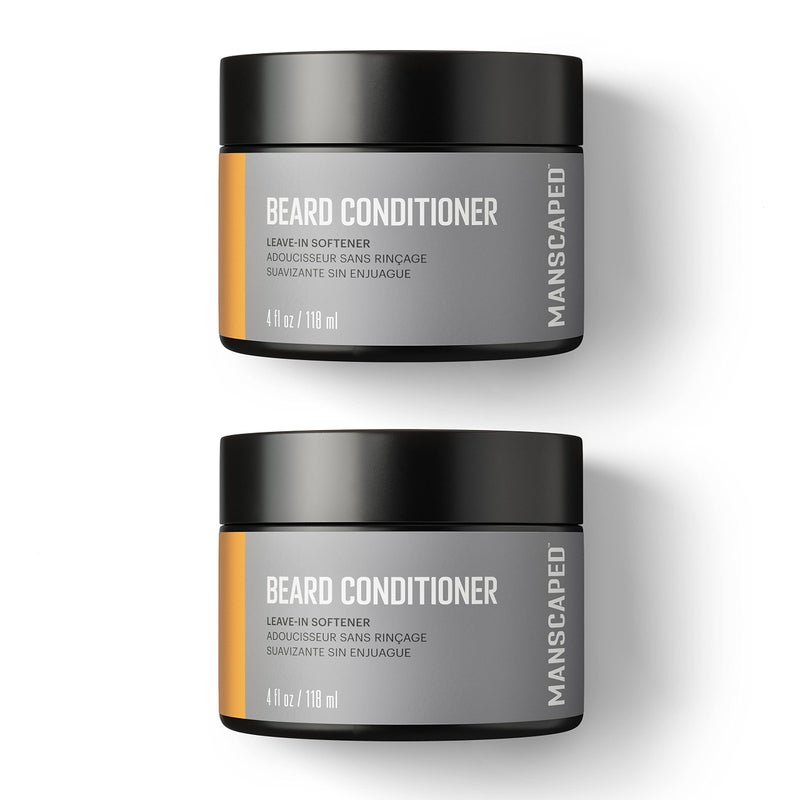 MANSCAPED UltraPremium Beard Conditioner Leavein Softener with Nourishing Oils and Antioxidants Shea Butter Eucalyptus Lavender Coconut Oil Hydrates  Restores Moisture 4 oz 2Pack